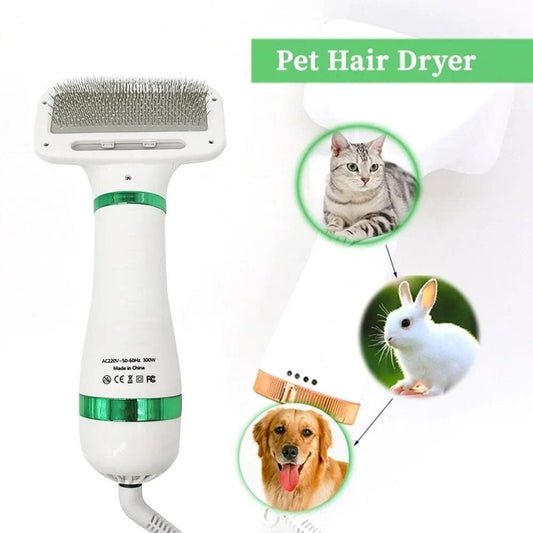 PEINE SECADOR ELÉTRICO PARA MASCOTAS (2 EN 1)
